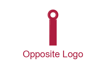 network cable forming letter i logo