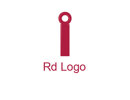 network cable forming letter i logo