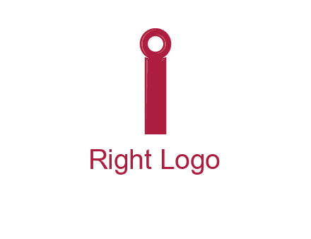 network cable forming letter i logo