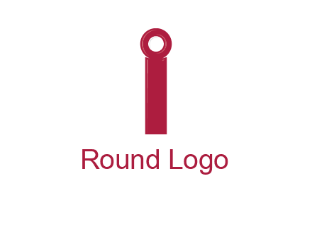 network cable forming letter i logo