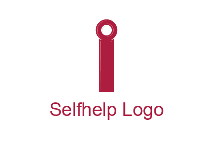 network cable forming letter i logo