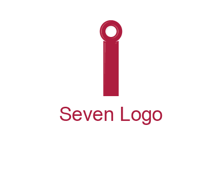 network cable forming letter i logo