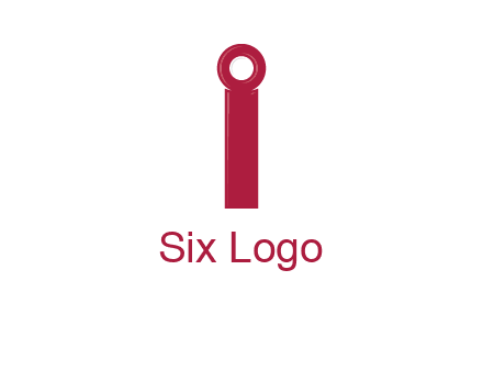 network cable forming letter i logo