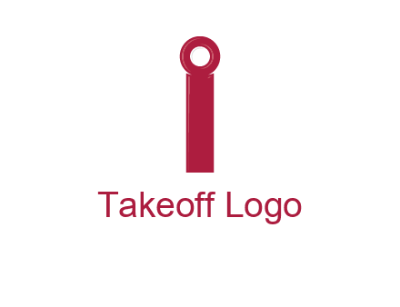 network cable forming letter i logo