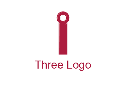 network cable forming letter i logo