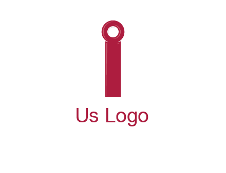 network cable forming letter i logo