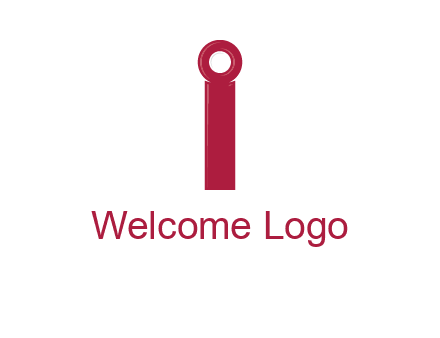 network cable forming letter i logo