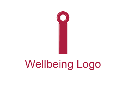 network cable forming letter i logo
