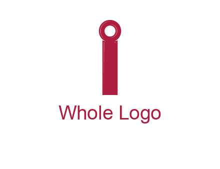 network cable forming letter i logo