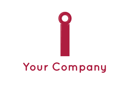 network cable forming letter i logo