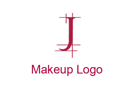 architectural lines in letter j logo