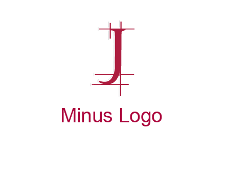 architectural lines in letter j logo