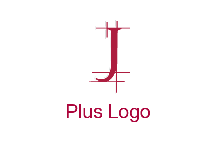 architectural lines in letter j logo