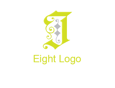 ornamental letter j logo
