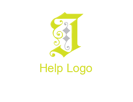 ornamental letter j logo
