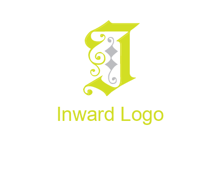 ornamental letter j logo