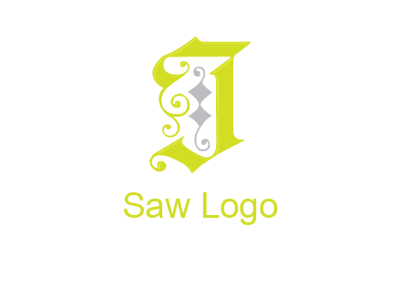 ornamental letter j logo