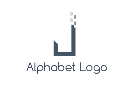 digital letter j logo