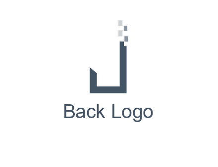 digital letter j logo