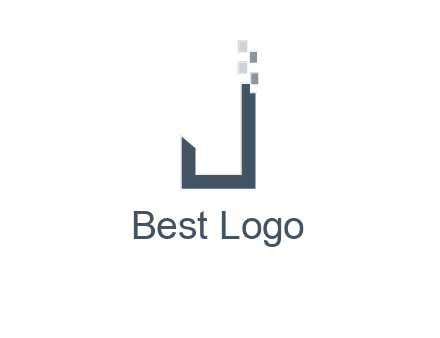 digital letter j logo