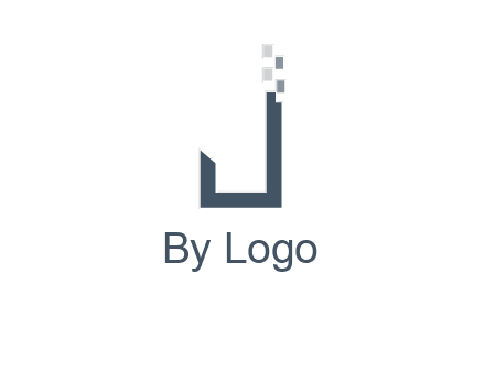 digital letter j logo