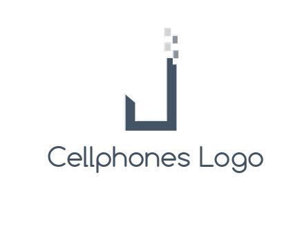 digital letter j logo