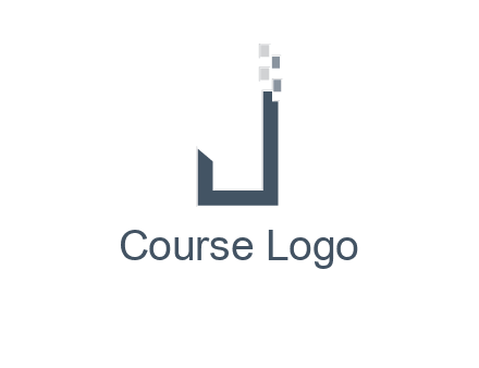 digital letter j logo