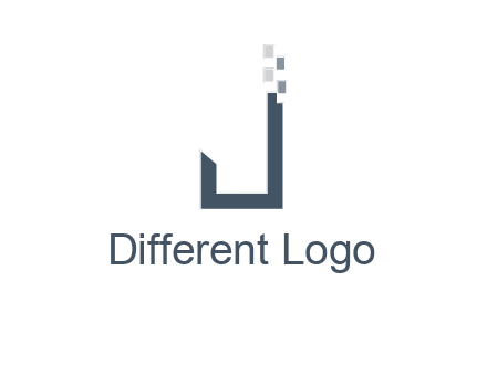 digital letter j logo