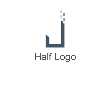 digital letter j logo