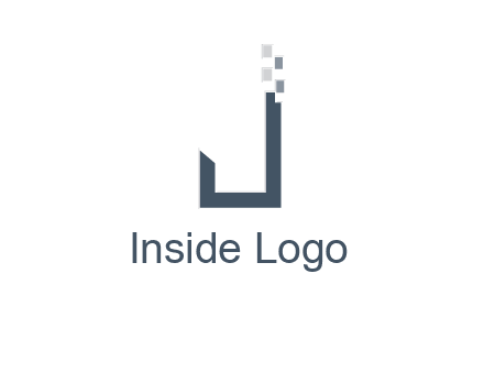 digital letter j logo