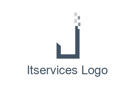 digital letter j logo