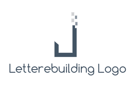 digital letter j logo