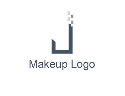 digital letter j logo