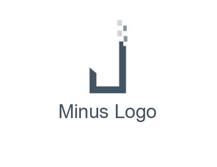 digital letter j logo