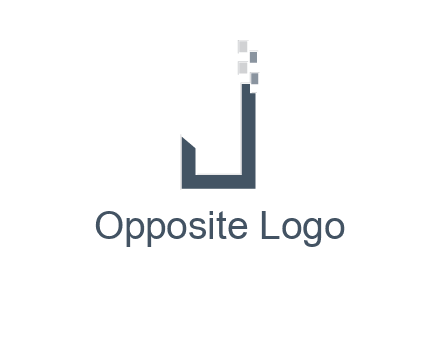 digital letter j logo