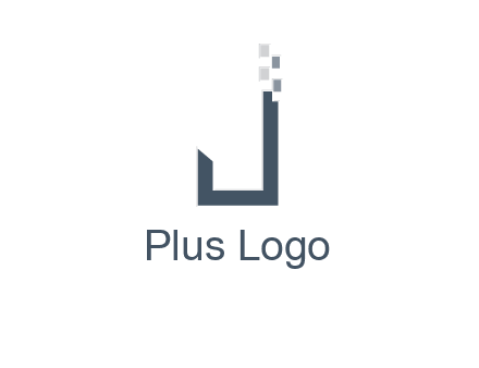 digital letter j logo