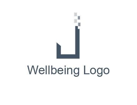 digital letter j logo