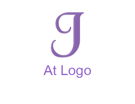 letter J with swooshes