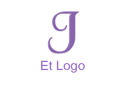 letter J with swooshes