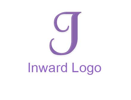 letter J with swooshes