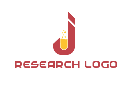 flask merged with letter j logo