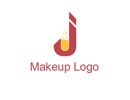 flask merged with letter j logo
