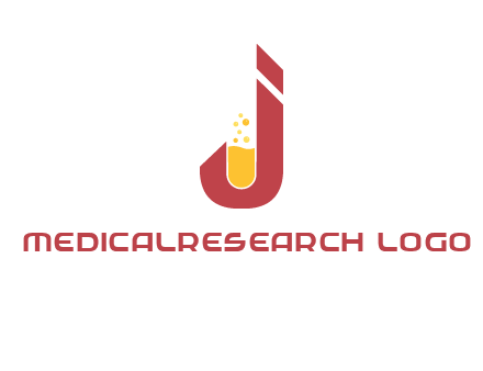 flask merged with letter j logo
