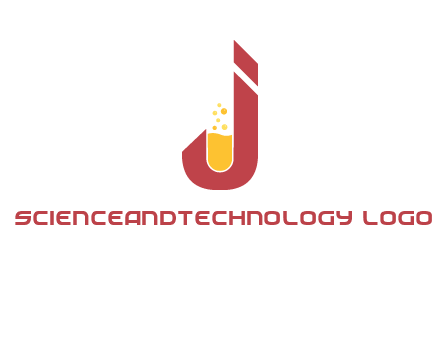 flask merged with letter j logo