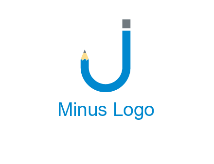 pencil forming letter j graphic