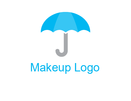 letter j incorporated with umbrella logo