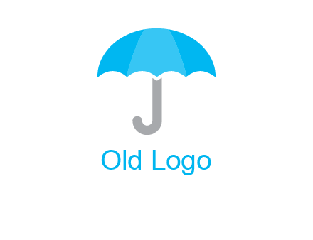 letter j incorporated with umbrella logo