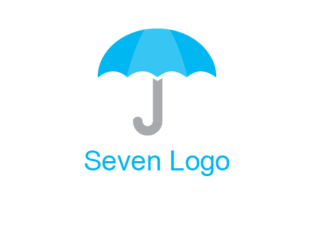 letter j incorporated with umbrella logo