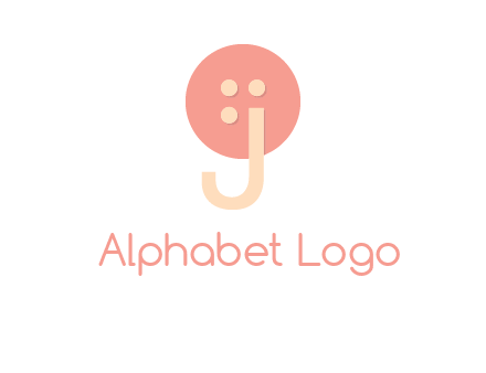 letter j placed in front of a button logo