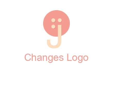 letter j placed in front of a button logo
